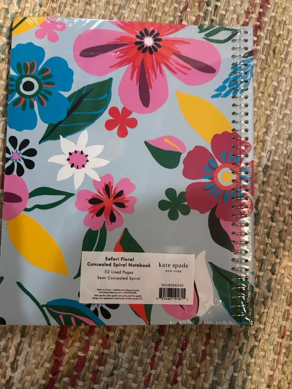 kate spade safari florals journal and Pen Set - Pink, Blue, Yellow, Green NWT
